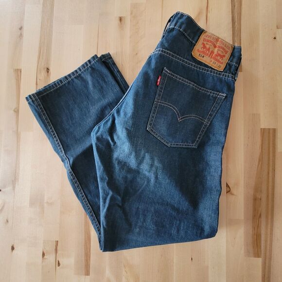 Levi's Other - Levis 514 Mens Jeans 33 x 30 Blue Slim Straight Leg Medium Wash Preppy Western